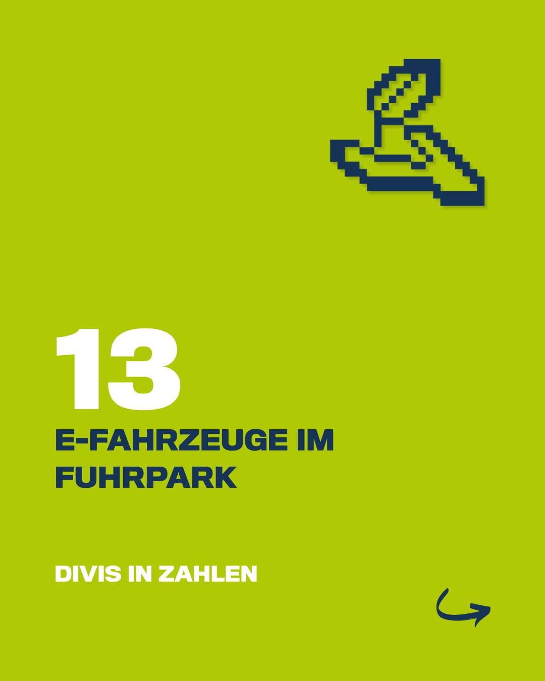 DIVIS in Zahlen - Nachhaltigkeit im Fuhrpark 🌱 Zehn Fahrzeuge fahren inzwischen&hellip;
