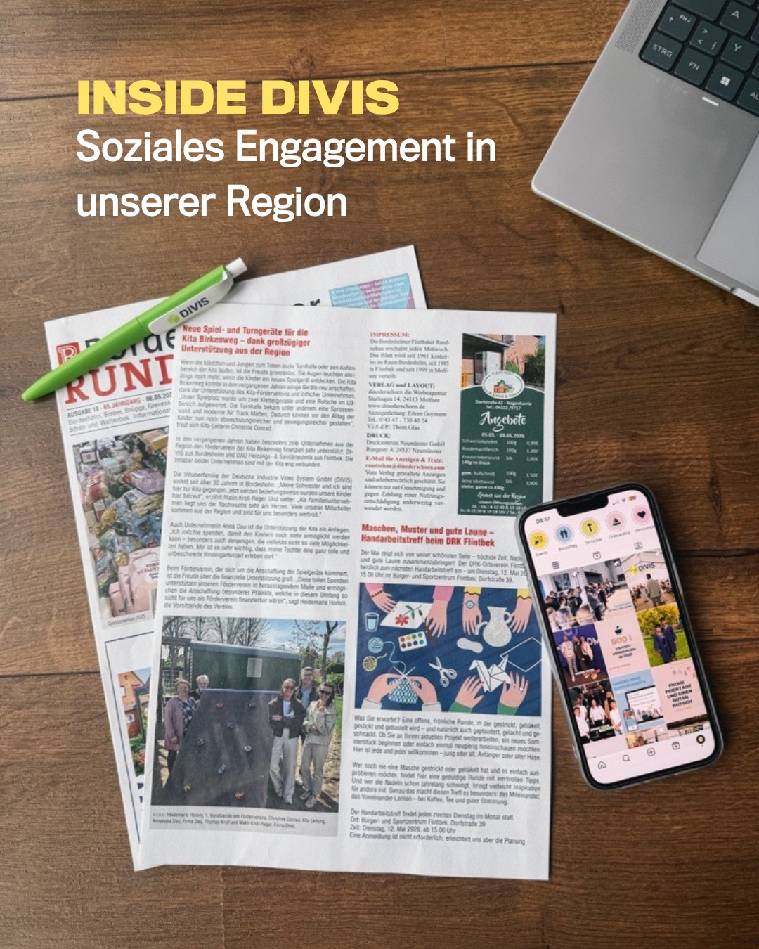 𝗜𝗻𝘀𝗶𝗱𝗲 𝗗𝗜𝗩𝗜𝗦 – 𝗦𝗼𝘇𝗶𝗮𝗹𝗲𝘀 𝗘𝗻𝗴𝗮𝗴𝗲𝗺𝗲𝗻𝘁 𝗶𝗻 𝘂𝗻𝘀𝗲𝗿𝗲𝗿 𝗥𝗲𝗴𝗶𝗼𝗻 💚💙 In der neuesten&hellip;